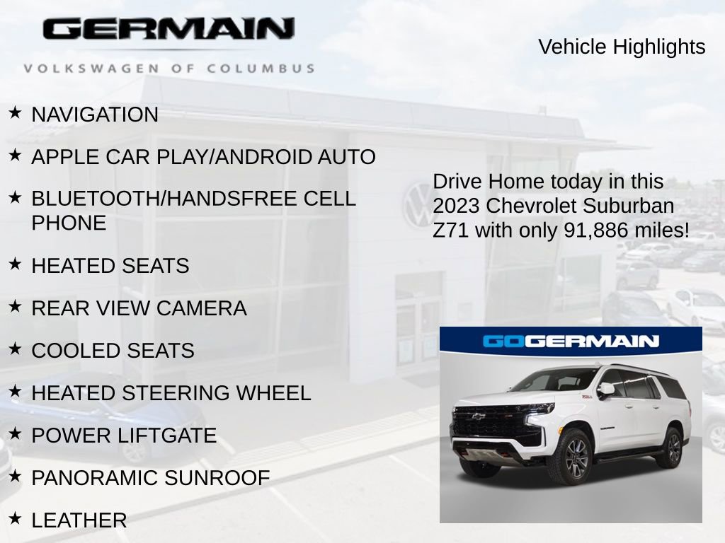Used 2023 Chevrolet Suburban Z71 w/ Luxury Package AWD/4WD image 6
