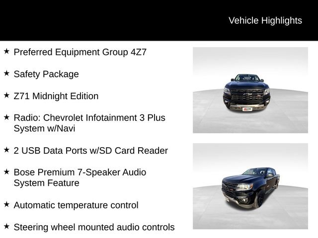 Used 2021 Chevrolet Colorado Z71 w/ Z71 Midnight Edition image 13