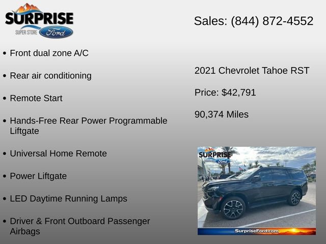 Used 2021 Chevrolet Tahoe RST AWD/4WD image 24