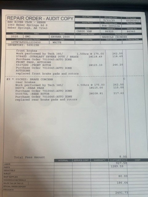 Used 2020 GMC Savana 2500 w/ Driver Convenience Package image 20