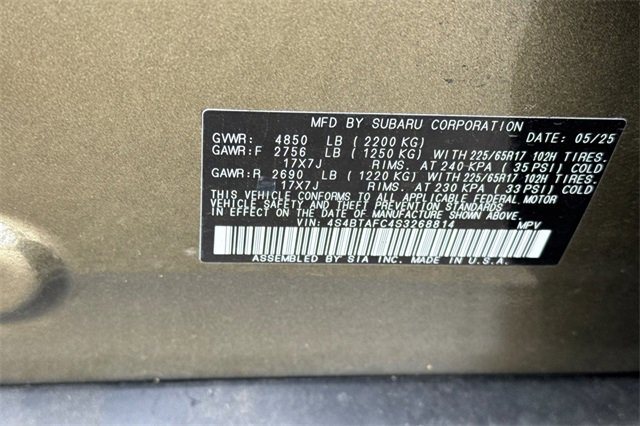 Used 2025 Subaru Outback Premium w/ Popular Package #1 image 35