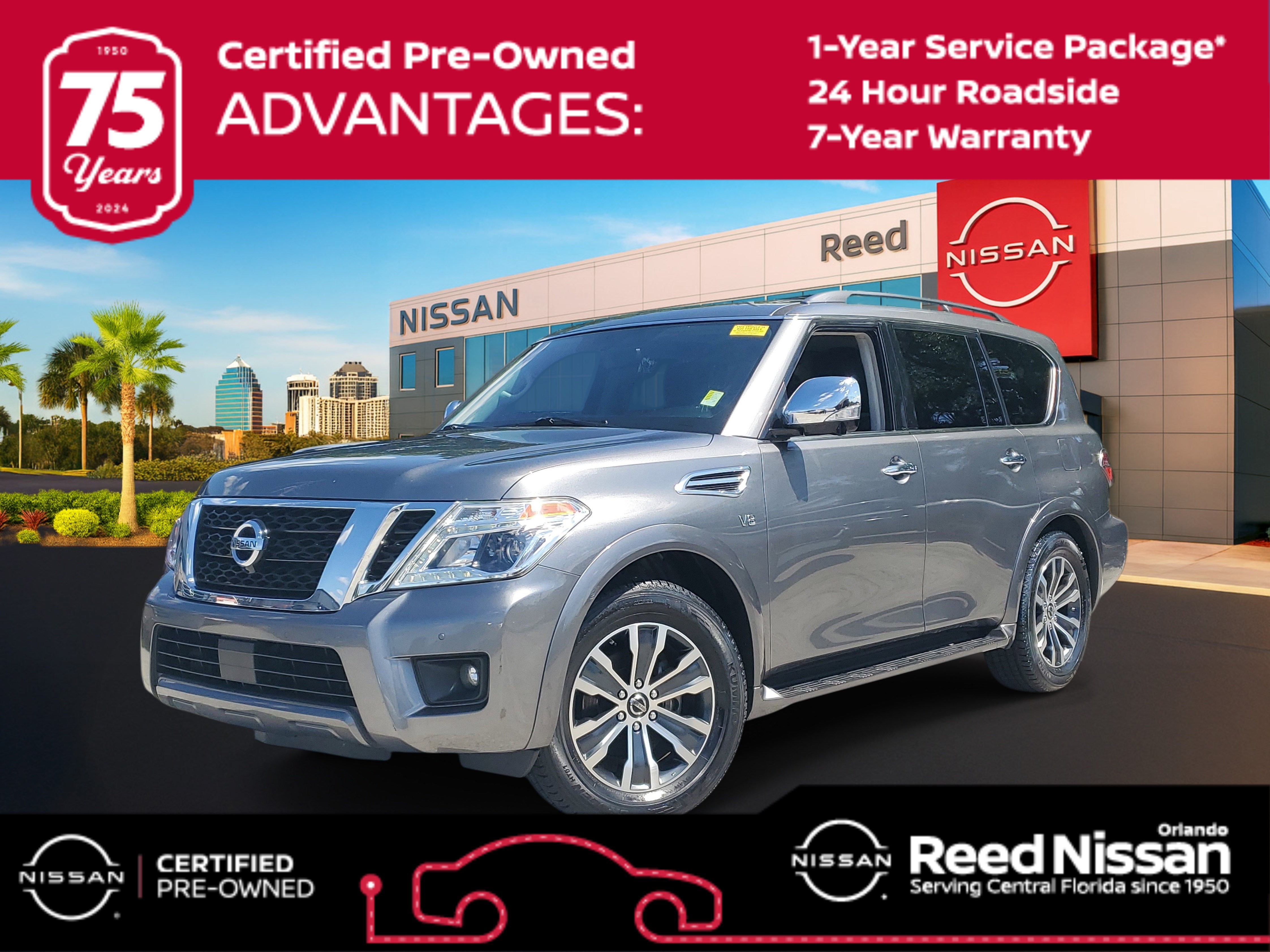 Certified 2020 Nissan Armada SL w/ Premium Package RWD image 1