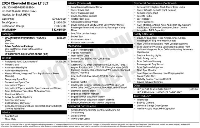Used 2024 Chevrolet Blazer LT FWD image 7