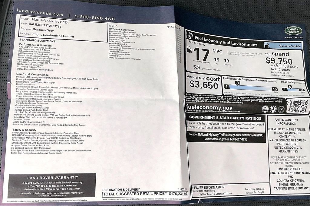 New 2026 Land Rover Defender 110 image 14