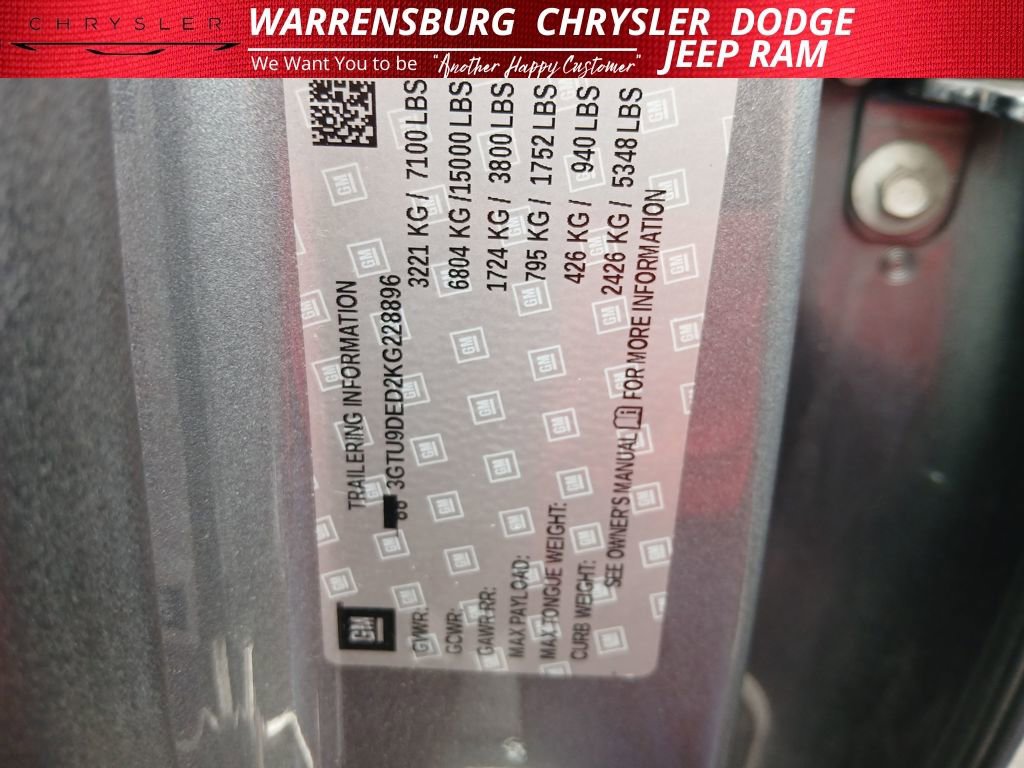 Used 2019 GMC Sierra 1500 SLT w/ X31 Off-Road Package image 10