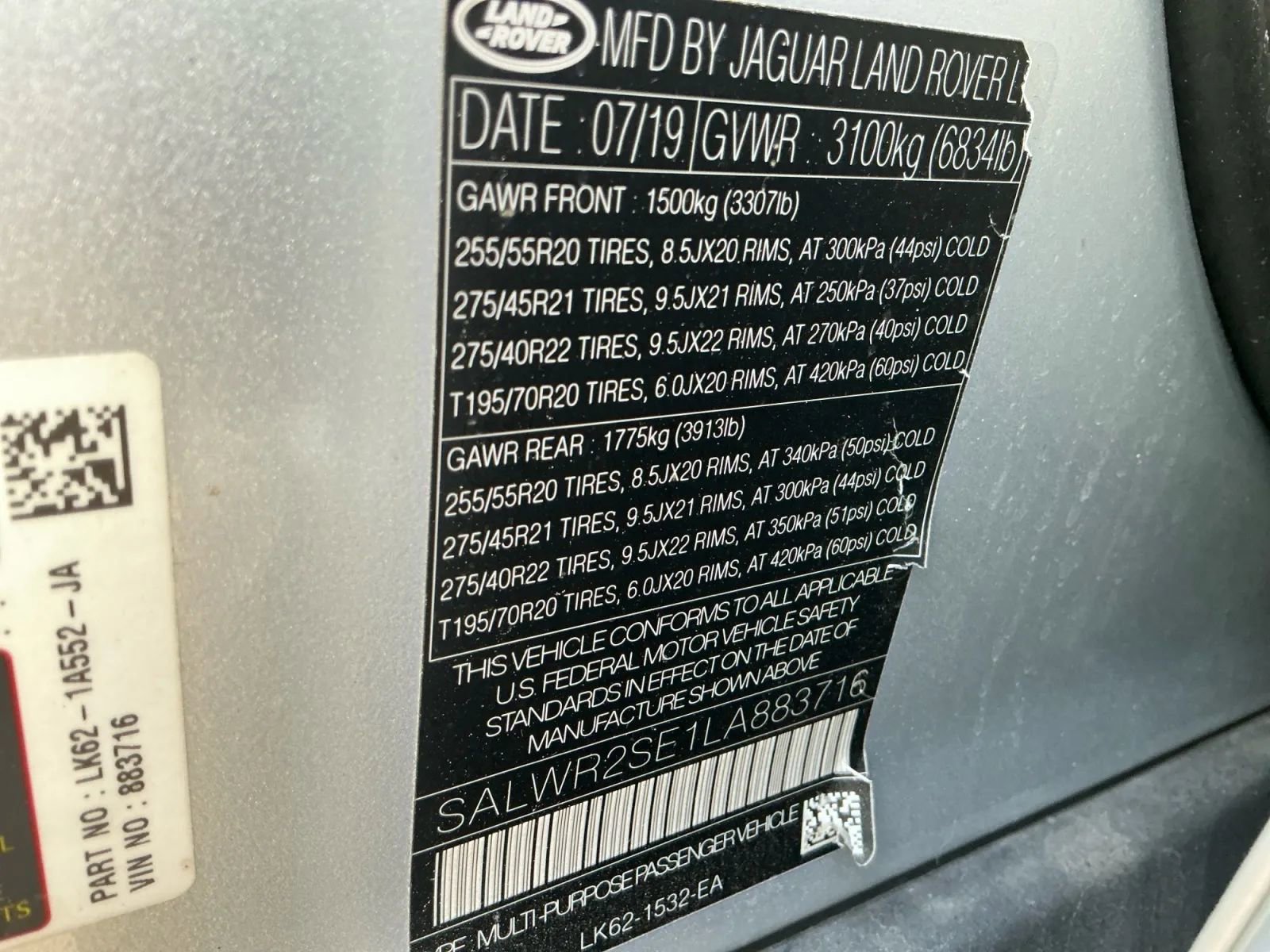 Used 2020 Land Rover Range Rover Sport HSE Dynamic image 37