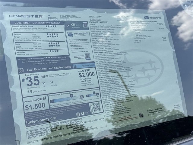 New 2025 Subaru Forester Limited w/ Popular Package image 31