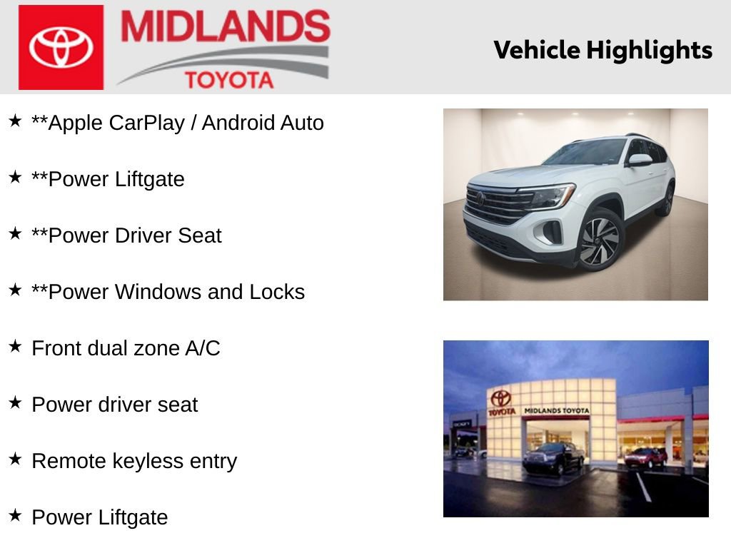 Used 2025 Volkswagen Atlas SE image 2