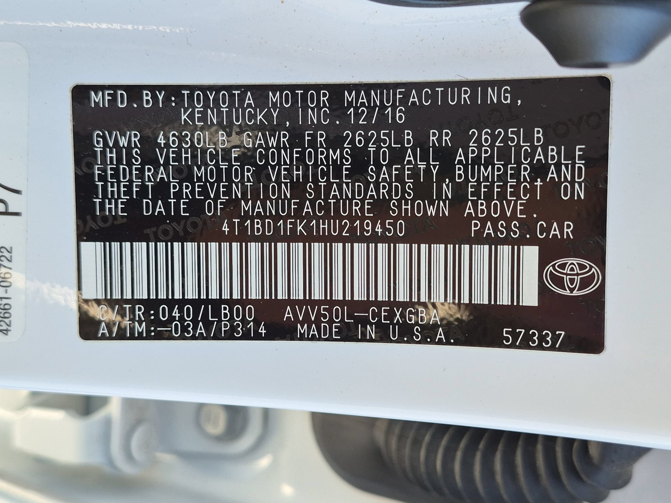 Used 2017 Toyota Camry XLE FWD image 37