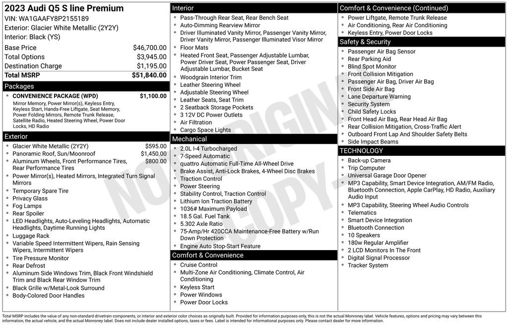 Certified 2023 Audi Q5 2.0T Premium w/ Convenience Package AWD/4WD image 43