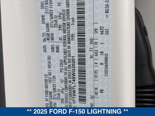 New 2025 Ford F150 Lightning Platinum image 22