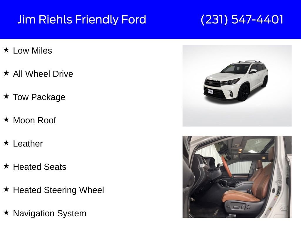 Used 2019 Toyota Highlander Limited AWD/4WD image 6