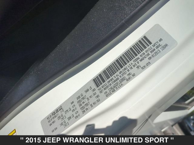 Used 2015 Jeep Wrangler Unlimited Sport w/ Quick Order Package 24S AWD/4WD image 28