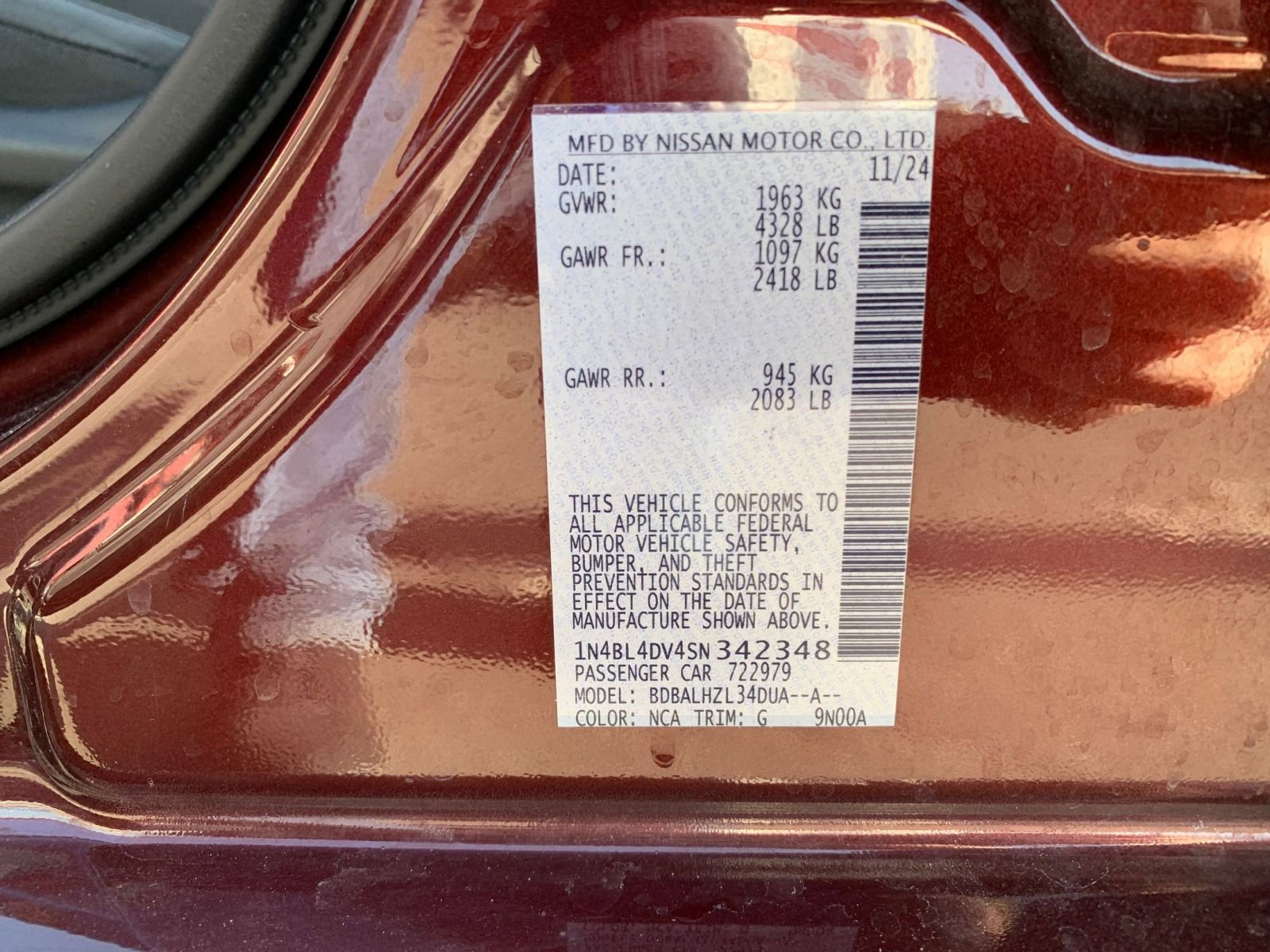 Used 2025 Nissan Altima 2.5 SV image 30