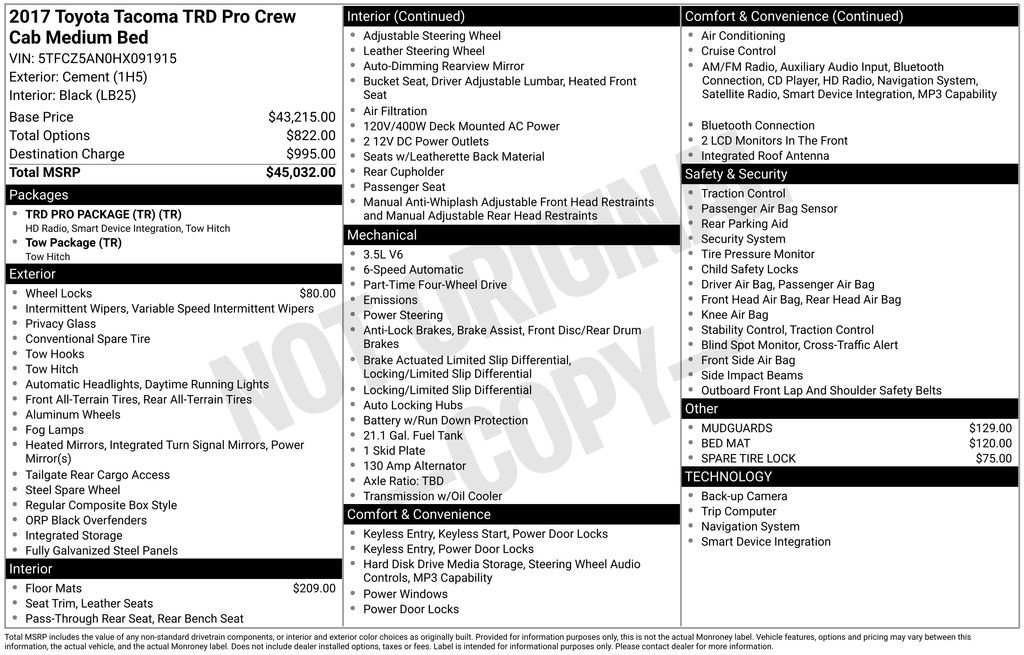 Used 2017 Toyota Tacoma TRD Pro image 38