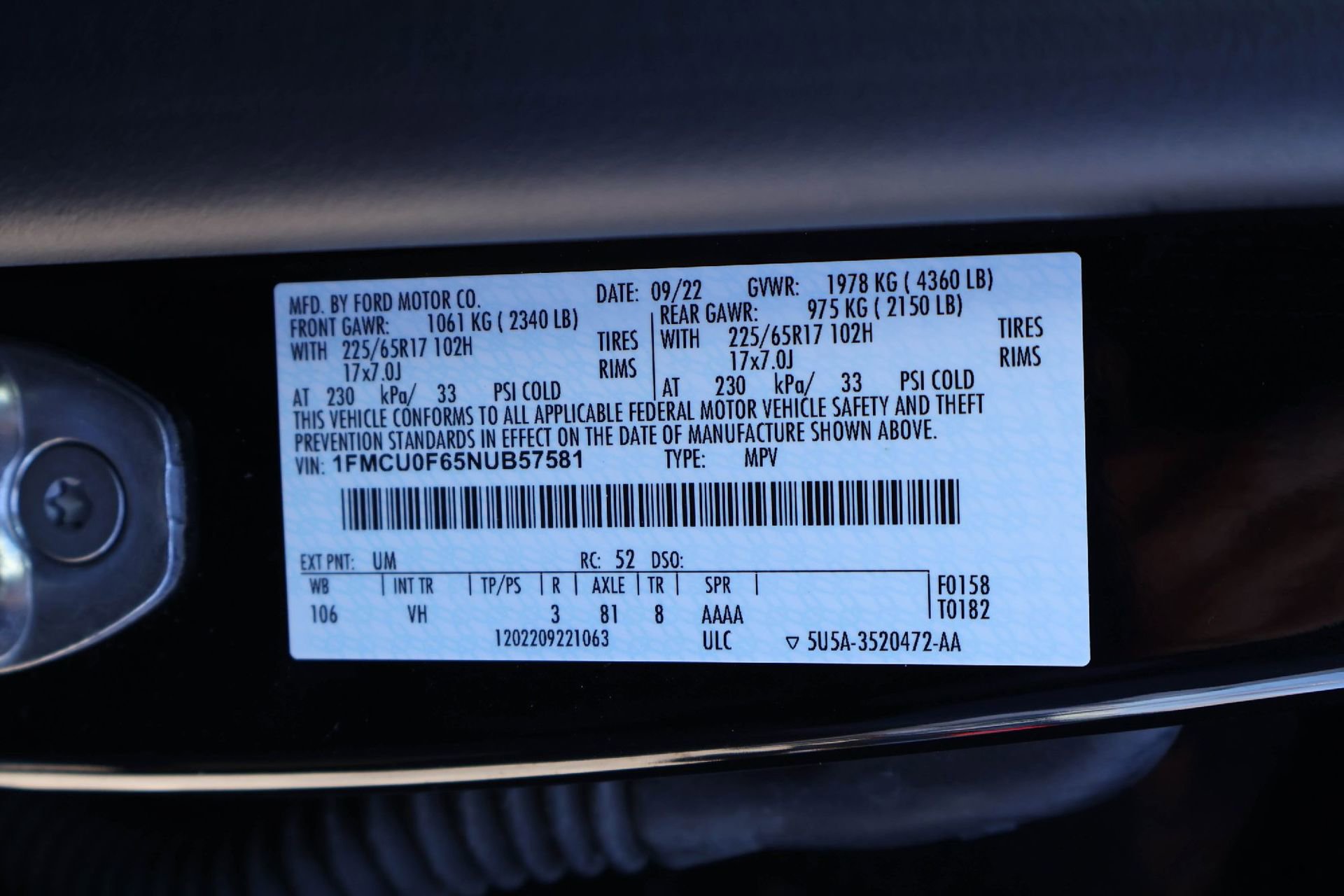 Used 2022 Ford Escape S image 21