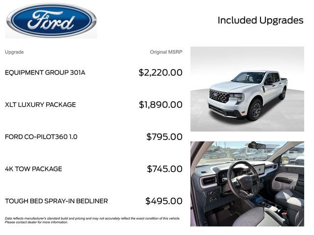 New 2025 Ford Maverick XLT w/ Equipment Group 301A image 2