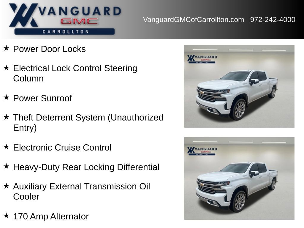 Used 2019 Chevrolet Silverado 1500 High Country w/ Trailer Camera Package AWD/4WD image 12
