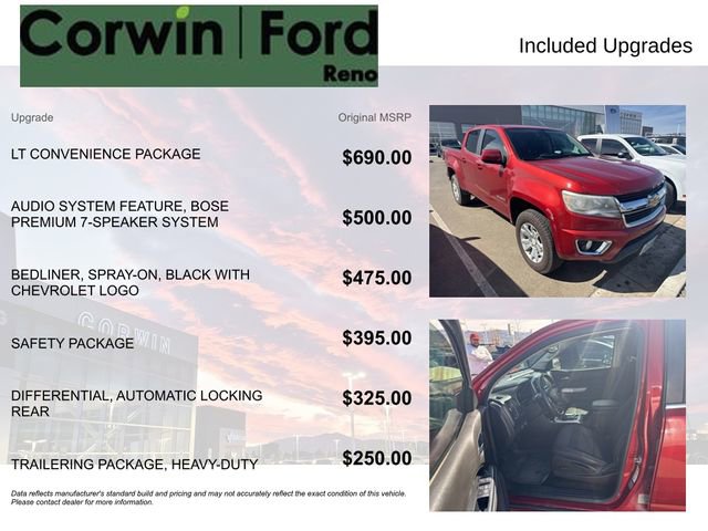 Used 2016 Chevrolet Colorado LT w/ LT Convenience Package image 8