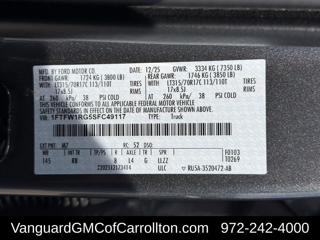 Used 2025 Ford F150 Raptor AWD/4WD image 12