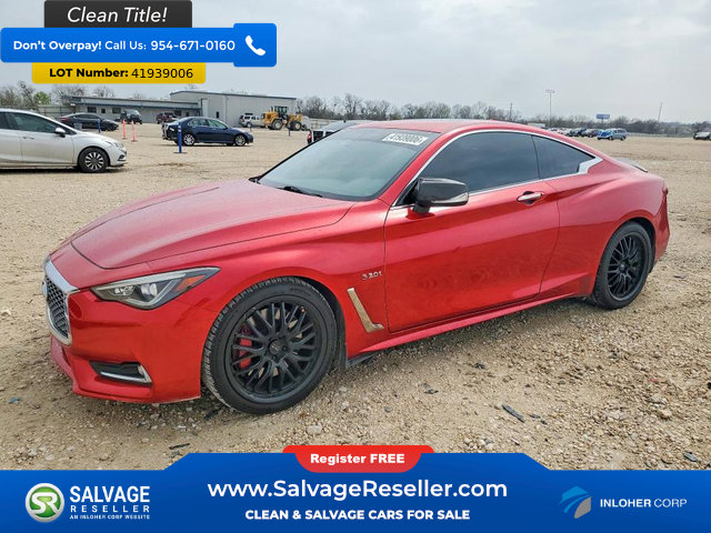 Used 2017 INFINITI Q60 Red Sport 400 image 1