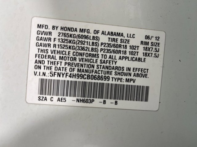 Used 2012 Honda Pilot Touring image 37