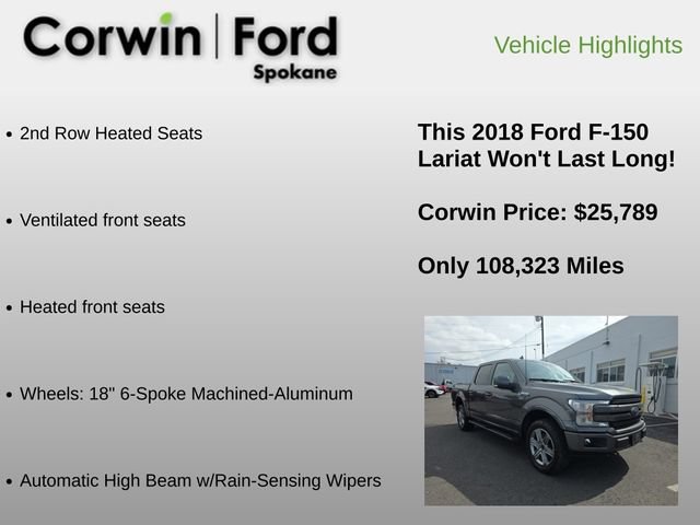 Used 2018 Ford F150 Lariat w/ Equipment Group 502A Luxury AWD/4WD image 24