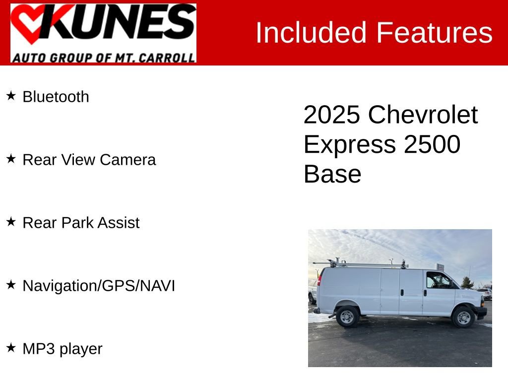 Used 2025 Chevrolet Express 2500 Extended w/ Communications Package image 3