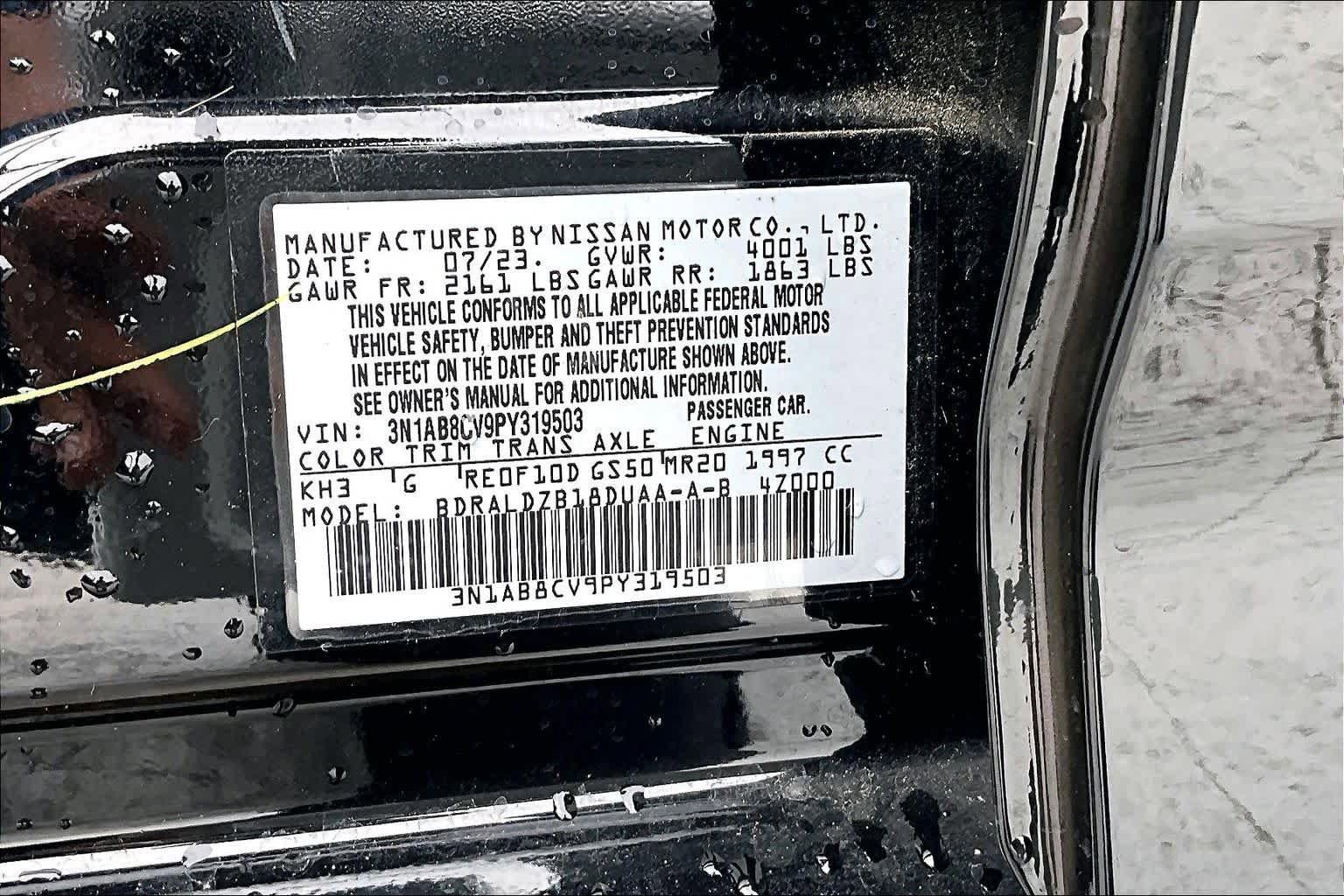 Used 2023 Nissan Sentra SV w/ All-Weather Package FWD image 32