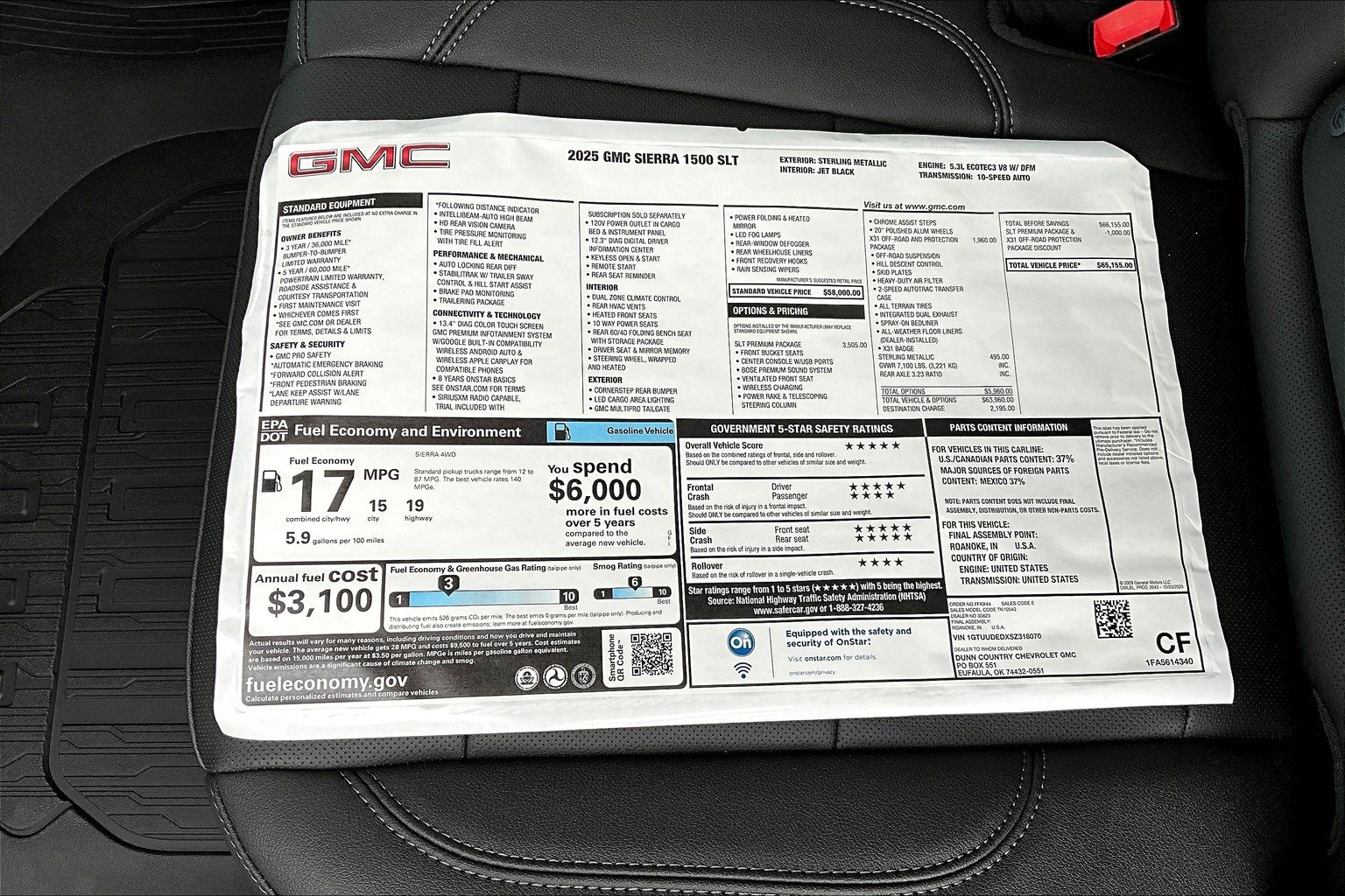 New 2025 GMC Sierra 1500 SLT w/ SLT Premium Package image 13