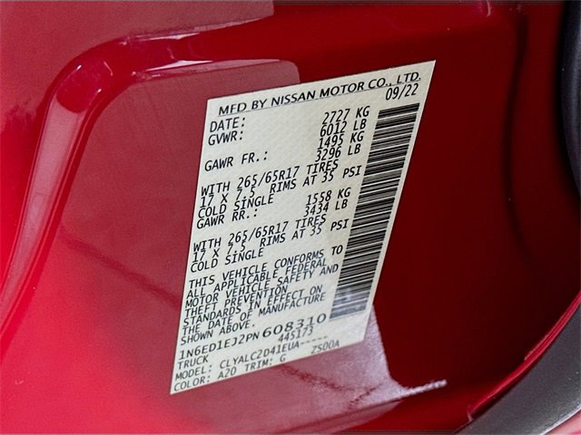 Used 2023 Nissan Frontier SV w/ SV Convenience Package image 33
