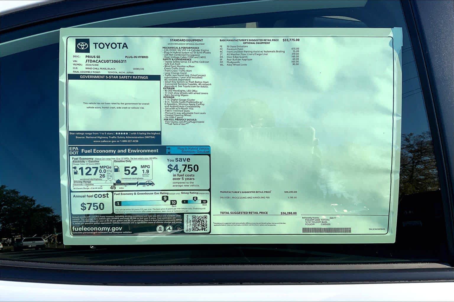 New 2026 Toyota Prius Plug-In Hybrid FWD image 21