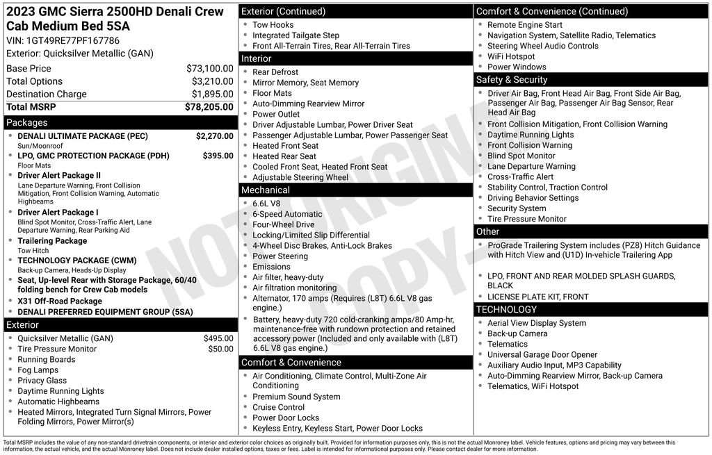 Certified 2023 GMC Sierra 2500 Denali w/ Denali Ultimate Package AWD/4WD image 38