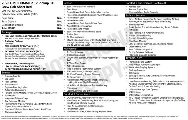 Used 2023 GMC Hummer EV Edition 1 AWD/4WD image 47