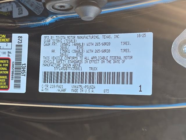 Used 2026 Toyota Tundra SR5 w/ SX Package image 34