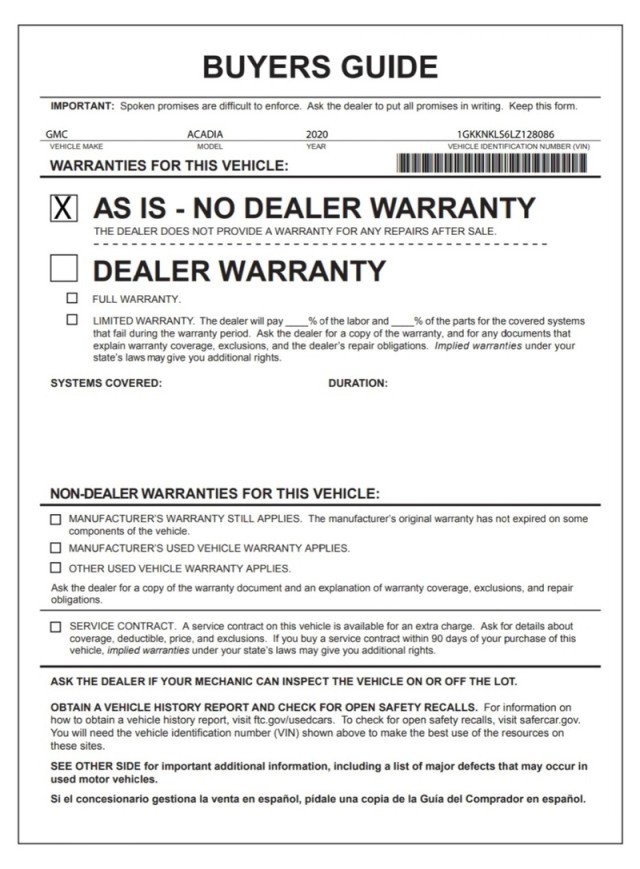 Used 2020 GMC Acadia SLE w/ Driver Convenience Package image 30