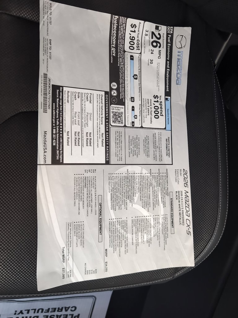 New 2026 MAZDA CX-5 Preferred AWD/4WD image 10