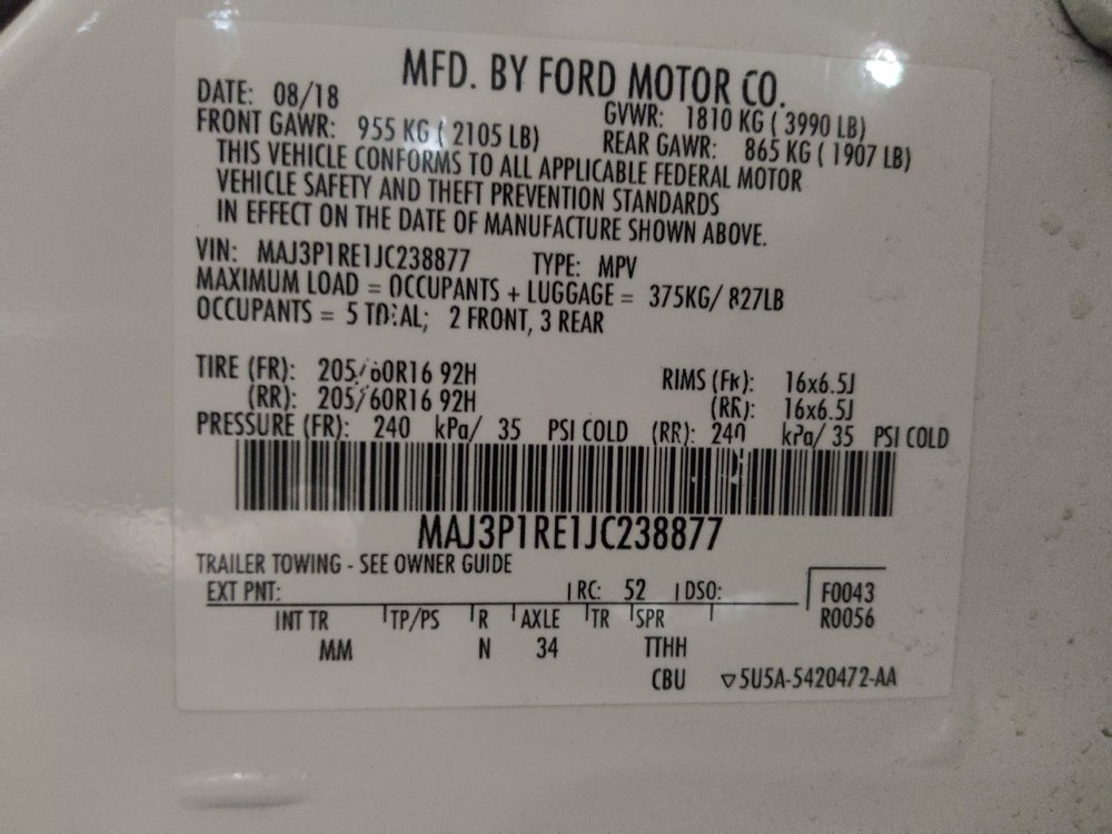 Used 2018 Ford EcoSport S FWD image 33