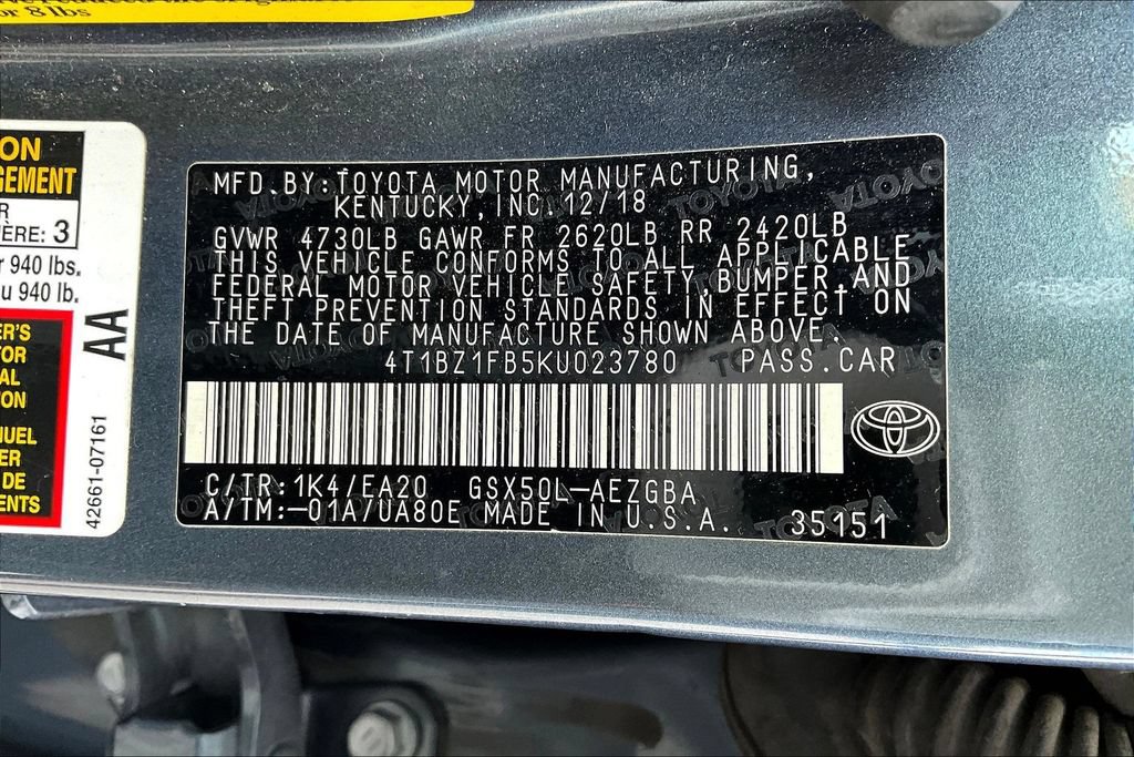 Used 2019 Toyota Avalon XLE FWD image 29