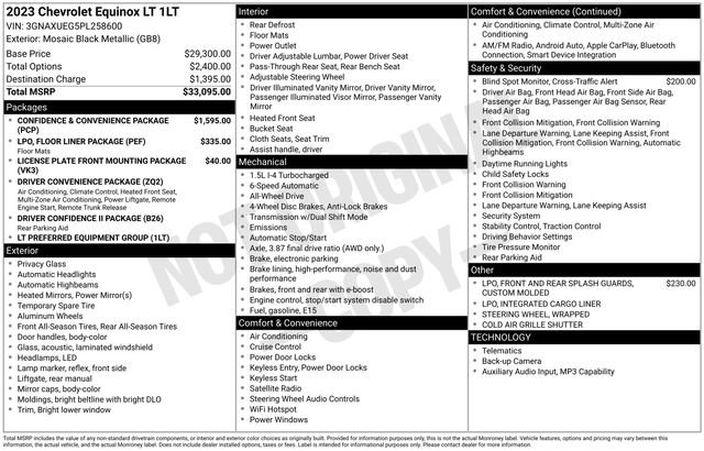 Certified 2023 Chevrolet Equinox LT AWD/4WD image 30