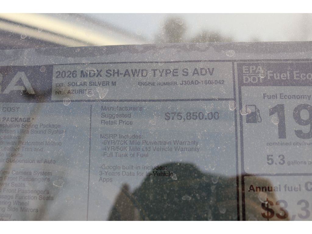 New 2026 Acura MDX Type S w/ Advance Package AWD/4WD image 43