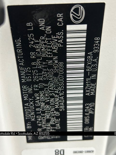Used 2025 Lexus ES 300h w/ Premium Package FWD image 35