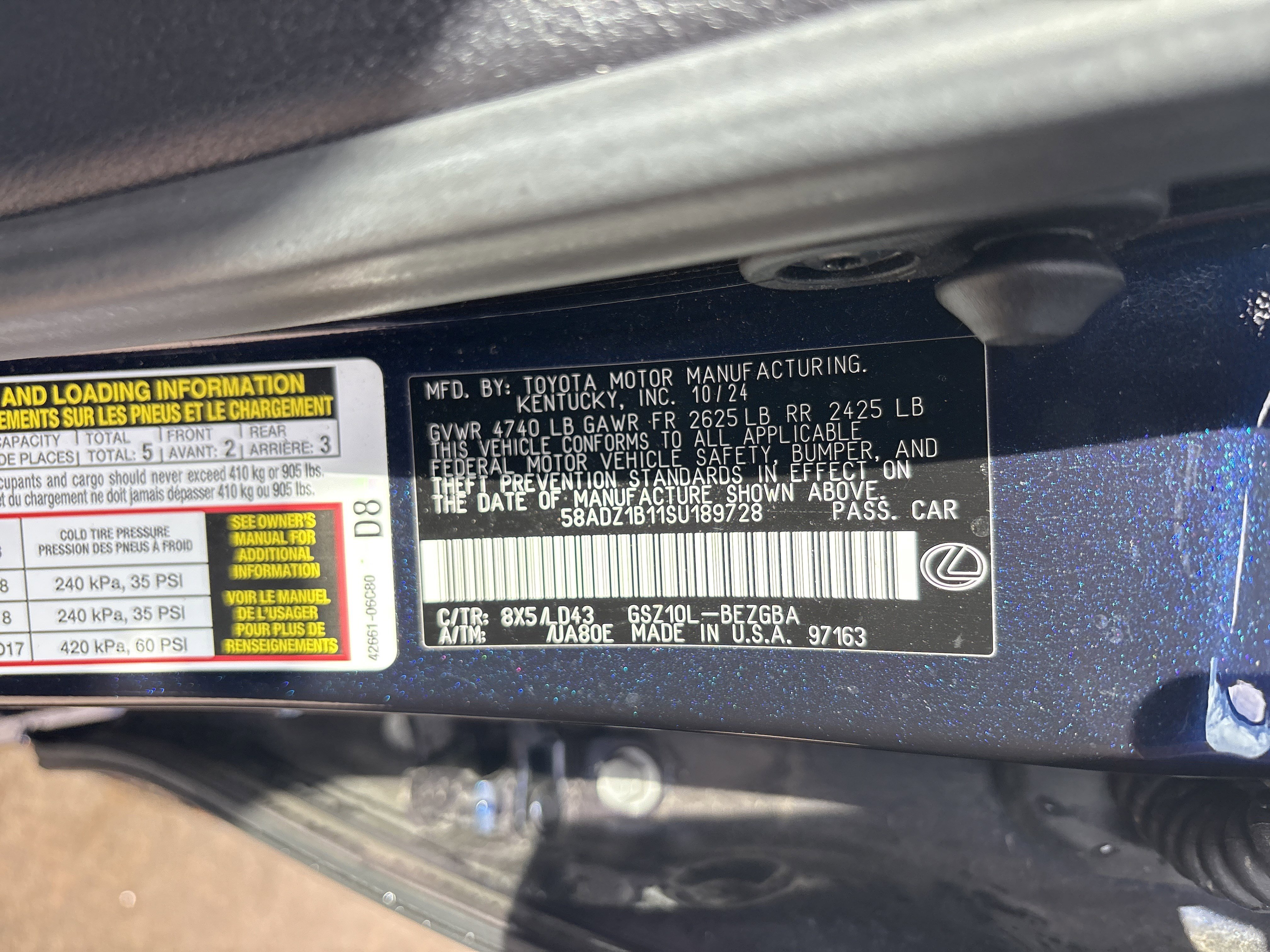 Certified 2025 Lexus ES 350 w/ Premium Package image 35