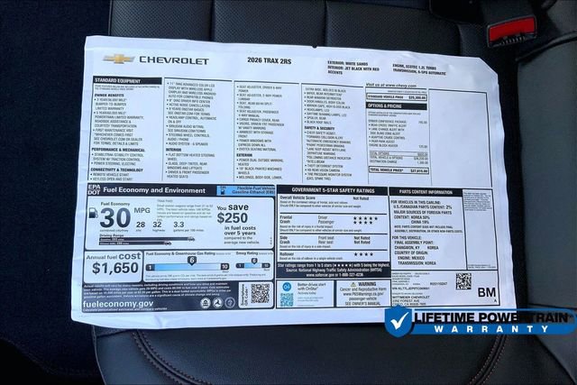 New 2026 Chevrolet Trax RS w/ Driver Confidence Package image 15