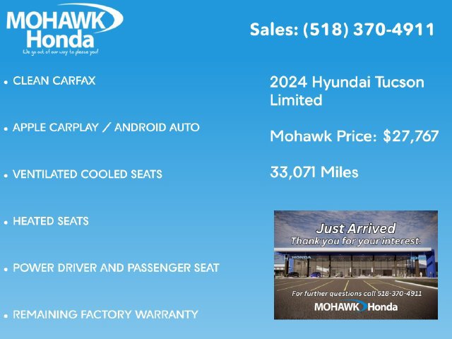 Used 2024 Hyundai Tucson Limited AWD/4WD image 3