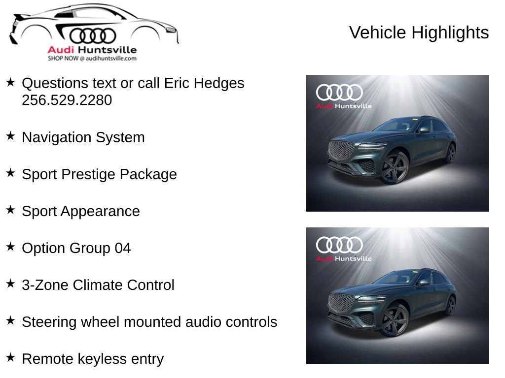 Used 2023 Genesis GV70 2.5T w/ Sport Prestige Package image 6