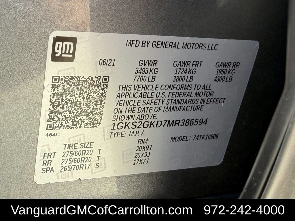 Used 2021 GMC Yukon XL SLT w/ SLT Premium Package AWD/4WD image 51