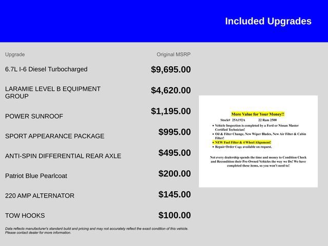 Used 2022 RAM 2500 Laramie image 12