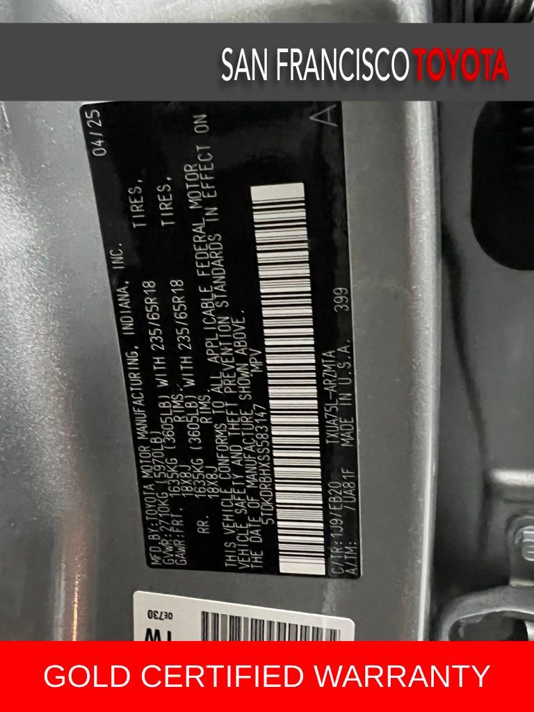 Certified 2025 Toyota Highlander XLE image 46