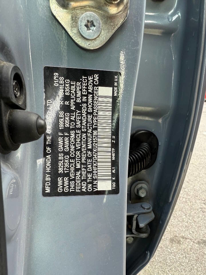 Used 2019 Honda Civic Sport image 19